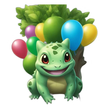 Bulbasaur and other species are also found on a large number in northern and eastern Australia tree with balloons sticker