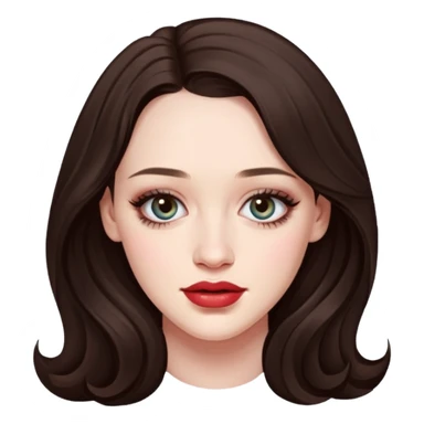 Kat Dennings real features  sticker