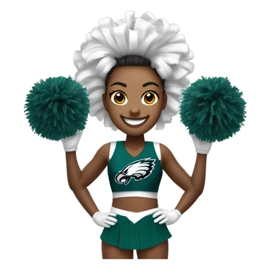 Philadelphia Eagles cheerleader  sticker