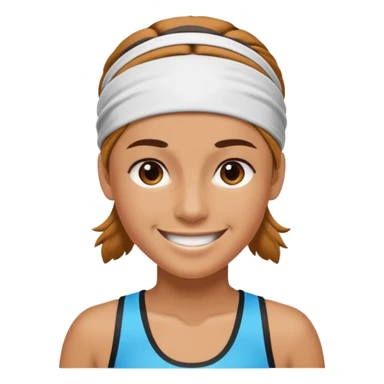 Athlete wear headband sticker