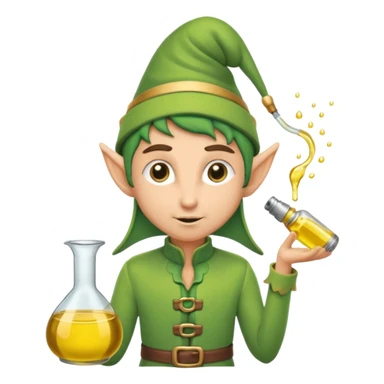 Elf’s pumping oil  sticker