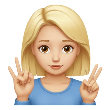 blond girl doing okay sign sassy sticker