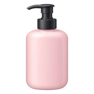 Pale pink lotion bottle sticker