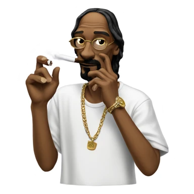 Snoop dogg smoking cigar sticker