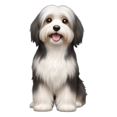 Dog havanese full height sticker