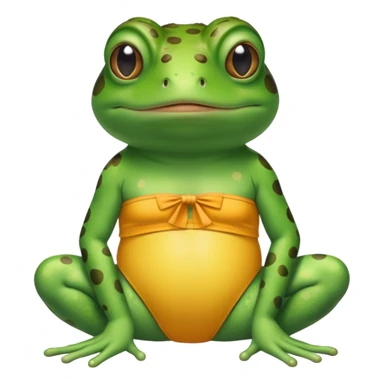 toad wearing a bathing suit sticker