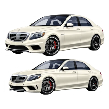 mercedes s63 amg 2012 with white paint  sticker