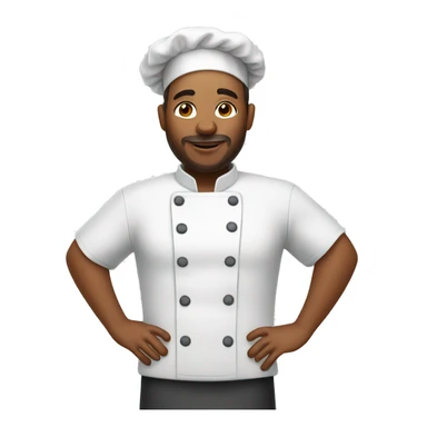 A pregnant male chef sticker