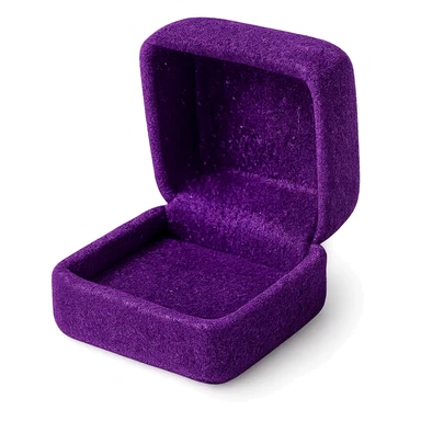 purple sparkly velvet jewelry box sticker