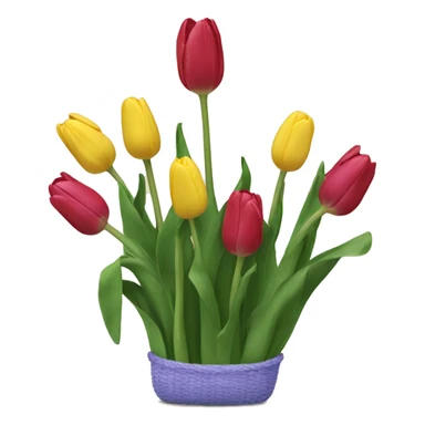 buquê de tulipas sticker