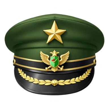 military hat sticker