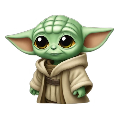 popstar baby yoda sticker