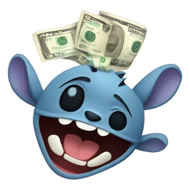 stich con billetes sticker