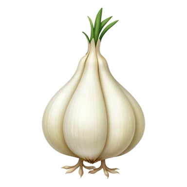 bird with a body like a garlic bulb sticker