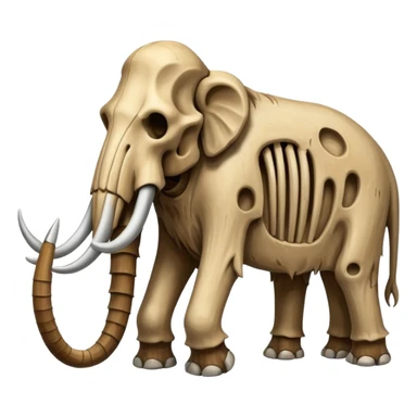 skeleton of a mammoth sticker