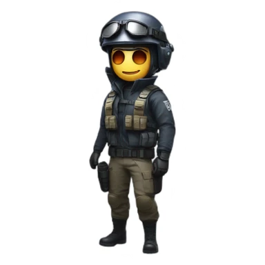 Rainbow six siege thermite carecter sticker