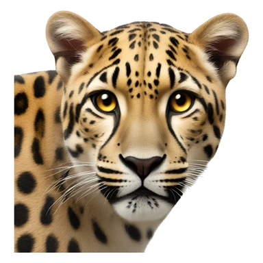 leopardo lengua fuera sticker