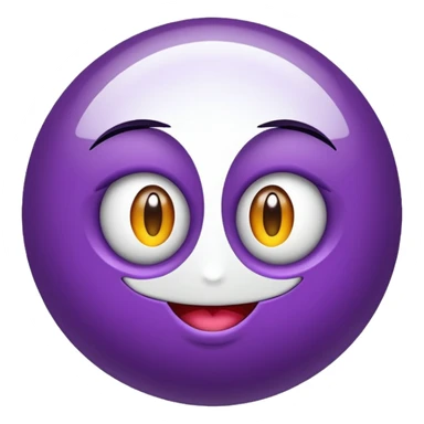 bola branco e roxa sticker