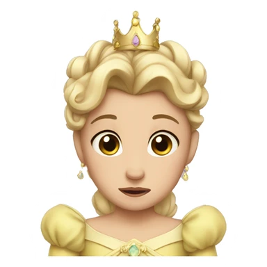 princess crying sticker