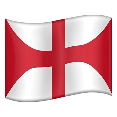 Una bandera del pais basko el rojo en forma de x y una cruz blanca el fondo rojo sticker