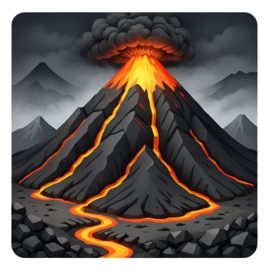 Volcanic Land sticker