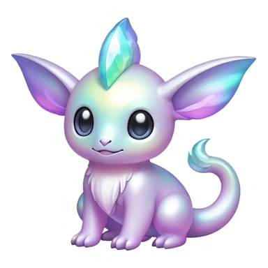  Iridescent pale fakemon-creature  sticker