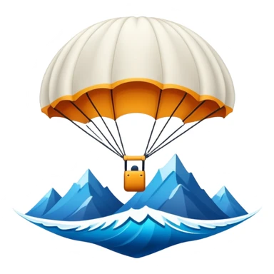 A bold emblem featuring a combination of symbols representing various extreme sports, like a mountain peak, a parachute, and a wave. The design is dynamic and sharp, capturing the thrill and adventure of extreme sports, with a strong, energetic vibe. sticker