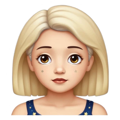 
esta noche solo las lula y estrellas sin fondo sticker