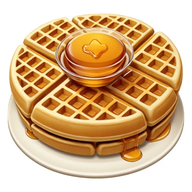 waffles with maple syrup sticker