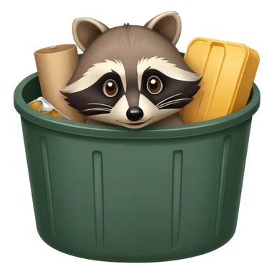 Trash raccoon sticker