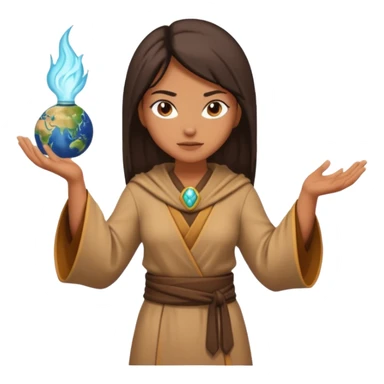 earth bender woman who has powers to shape mold sticker
