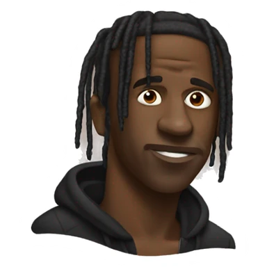 travis scott with a blunt sticker