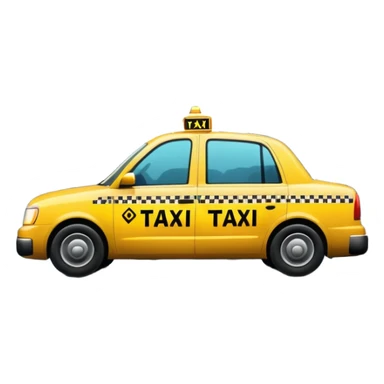 Taxi reflection + puddle, City Rain Scenes. sticker