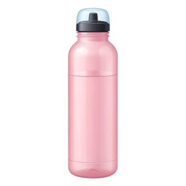 Pastel pink water bottle sticker