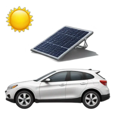 carrinho movido a placa solar sticker