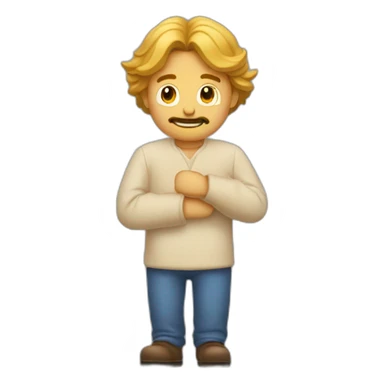 Homme qui montre son doigt majeur sticker