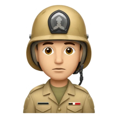 tired Iraqi military, in a helmet sticker