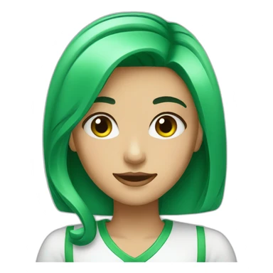 girl-with-green-hair-barista sticker