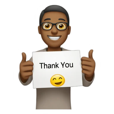 Thank you text  sticker