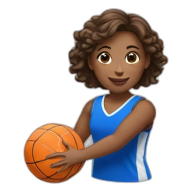 Une princesse qui joue au handball sticker