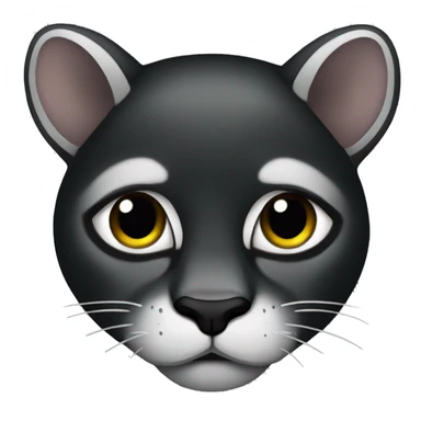 black puma with tears sticker