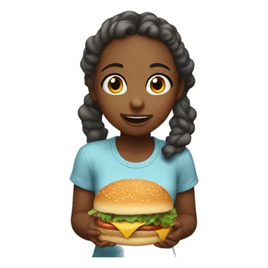 The girl who eats food sticker