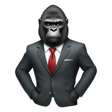 Gorilla in suit sticker