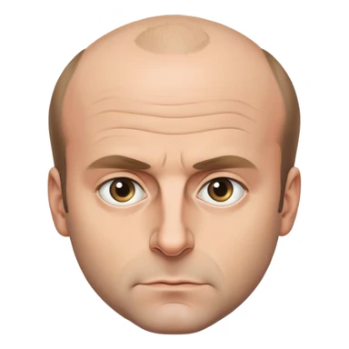 Macron a la calvitie  sticker
