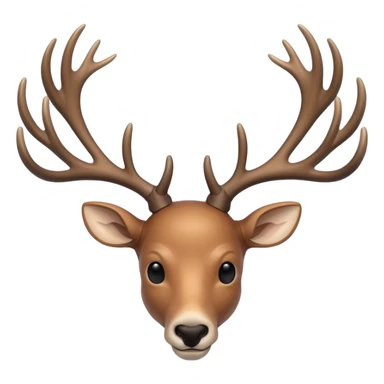 Minimalist deer antlers  sticker