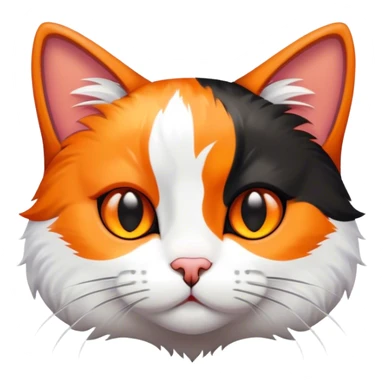 Tricolor cat sticker
