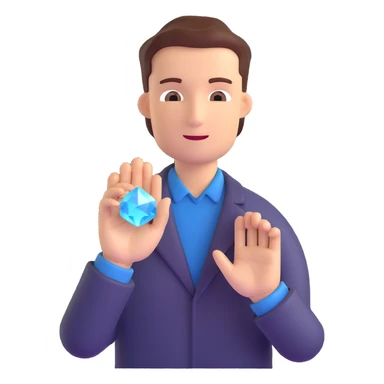 chiropractor with healing crystal minerals sticker