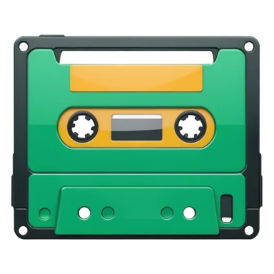 green video cassette sticker
