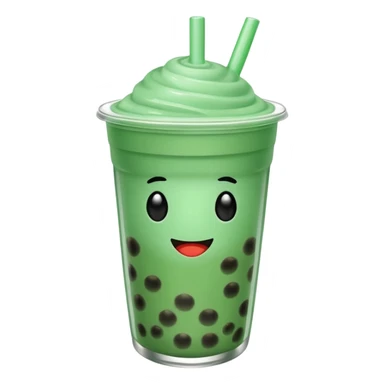 Mint  boba sticker