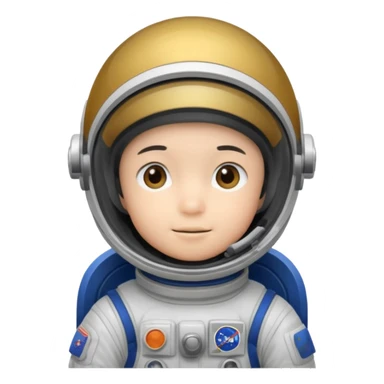 Astronaut japon boy kid with  sticker